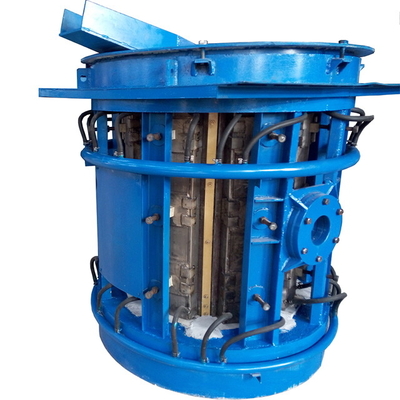 750kg industrial aluminum steel iron copper scrap metal forg melt machine casting furnace