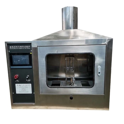 Test methods for flammability combustion test chamber, flame retardant test equipment with burning test
